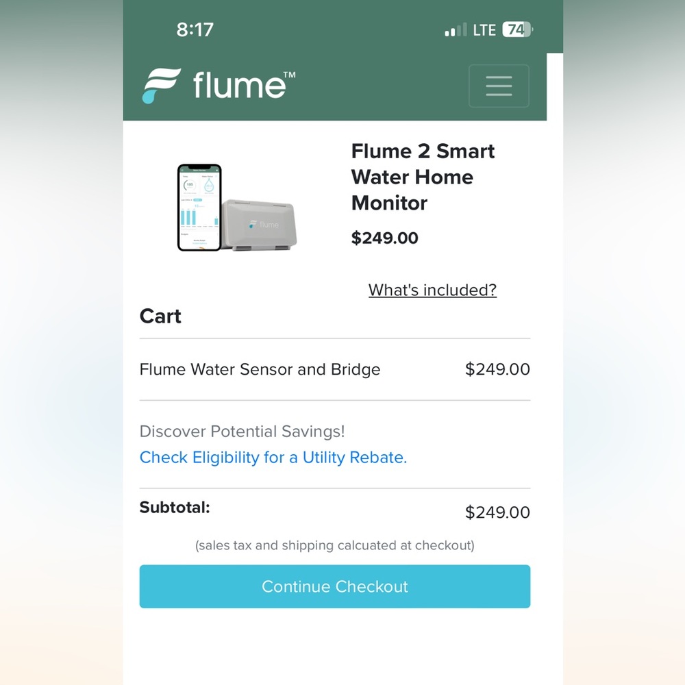 Flume water Home Moniter